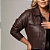 Jaqueta Corino Sosi Marrom Plus Size - Imagem 3