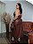 Saia Longa Lia Corino Marrom Plus Size - Imagem 2