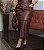 Saia Longa Lia Corino Marrom Plus Size - Imagem 1