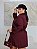 Conjunto Manga Mônica Cargo Vinho Plus Size - Imagem 2