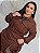 Conjunto Manga Mônica Cargo Marrom Plus Size - Imagem 1