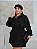 Conjunto Manga Mônica Cargo Preto Plus Size - Imagem 1