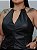 Cropped Corino Dubai Preto Plus Size - Imagem 1