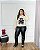 Blusa Modal Urso Bege Plus Size - Imagem 1