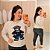 Blusa Modal Urso Bege Plus Size - Imagem 1
