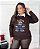 Blusa Modal Urso Marrom Plus Size - Imagem 1