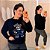 Blusa Modal Urso Preto Plus Size - Imagem 1