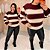 Blusa Manga Listra Modal Vinho Plus Size - Imagem 4