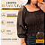 Cropped Elastex Manga Ive Verde Plus Size - Imagem 2