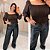 Cropped Elastex Manga Ive Marrom Plus Size - Imagem 4