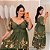 Vestido Zoe Flores Verde Plus Size - Imagem 1