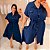 Chamise Bico Carol Azul Marinho Plus Size - Imagem 4