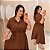 Chamise Bico Carol Marrom Plus Size - Imagem 1