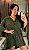 Chemise Mullet 3/4 Tainara Verde Militar Plus Size - Imagem 1