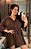 Chemise Mullet 3/4 Tainara Marrom Plus Size - Imagem 1