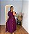 Vestido Rebeca Botão Vinho Plus Size - Imagem 1