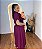 Vestido Rebeca Botão Vinho Plus Size - Imagem 3