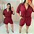 Conjunto Vip Curto Giovana Vinho Plus Size - Imagem 4
