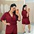Conjunto Vip Curto Giovana Vinho Plus Size - Imagem 1