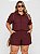 Conjunto Vip Curto Giovana Vinho Plus Size - Imagem 1