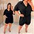 Conjunto Vip Curto Giovana Preto Plus Size - Imagem 4