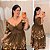 Vestido Zoe Marrom Flores Plus Size - Imagem 1