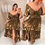 Vestido Zoe Marrom Flores Plus Size - Imagem 4