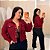 Jaqueta Cotelê Estela Vinho Plus Size - Imagem 1