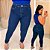 Calça Jeans Skinny FF Escura Eduarda Plus Size - Imagem 1