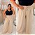 Calça Pantalona Sueli Bege Plus Size - Imagem 2