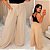 Calça Pantalona Sueli Bege Plus Size - Imagem 1