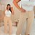 Calça Pantalona Duna Bege Plus Size - Imagem 4