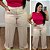 Calça Pantalona Duna Bege Plus Size - Imagem 1