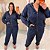 Conjunto Vip Calça Jaqueline Azul Marinho Plus Size - Imagem 4