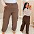 Calça Pantalona Fivela MG Marrom Plus Size - Imagem 1