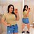 T shirt Básica Lisa Nude Plus Size - Imagem 1