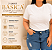 T shirt Básica Lisa Preta Plus Size - Imagem 2
