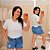 T shirt Básica Lisa Branca Plus Size - Imagem 1