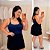 Cropped Suplex Alcinha Azul Marinho Plus Size - Imagem 1