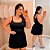 Cropped Suplex Alcinha Preto Plus Size - Imagem 1