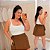Cropped Suplex Alcinha Branco Plus Size - Imagem 1