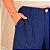 Calça Pantalona Risca De Giz Azul Marinho Plus Size - Imagem 5