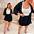 Conjunto Kimono Short Saia Preto Plus Size - Imagem 4