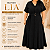 Vestido Lia Botão Preto Plus Size - Imagem 2