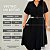 Vestido Lia Botão Preto Plus Size - Imagem 3