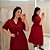 Vestido Lia Botão Marsala Plus Size - Imagem 1