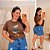 T shirt Urso Marrom Plus Size - Imagem 1