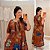 Vestido Valência Terra Cota Estampado Plus Size - Imagem 1