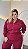 Conjunto Manga Longa Vitória Vinho Plus Size - Imagem 1