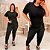 Blusa Vest Legging Botões Preta Plus Size - Imagem 2